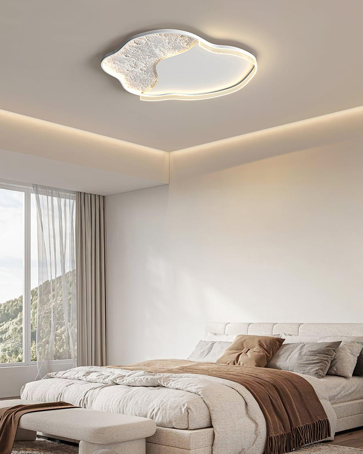 Syvine skandinavisch Art Lunar LED Deckenleuchte