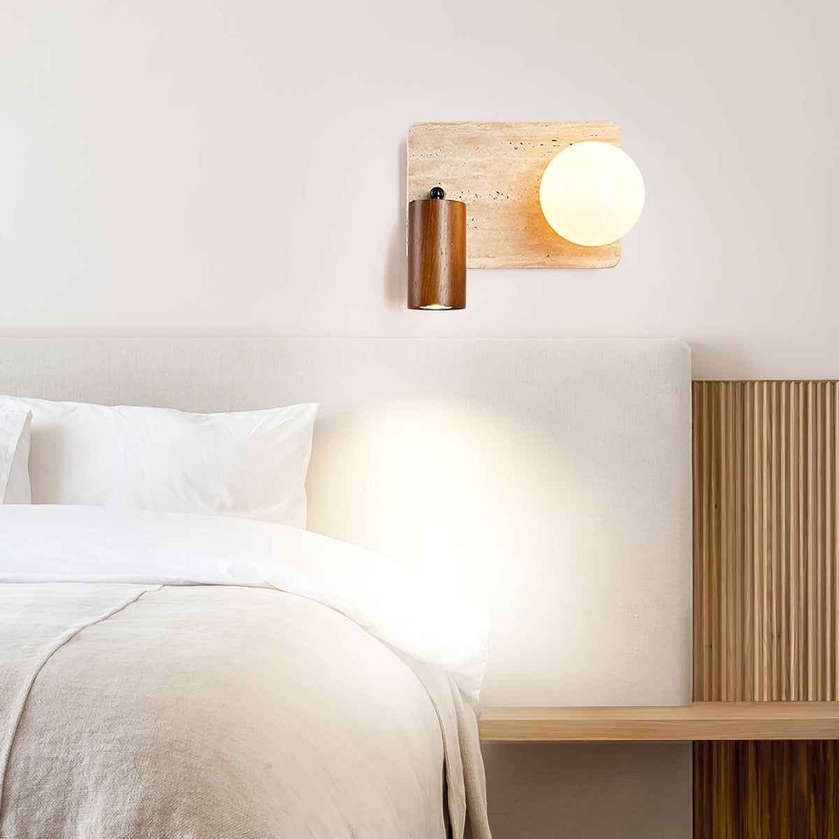 Armara Travertine Wandleuchte