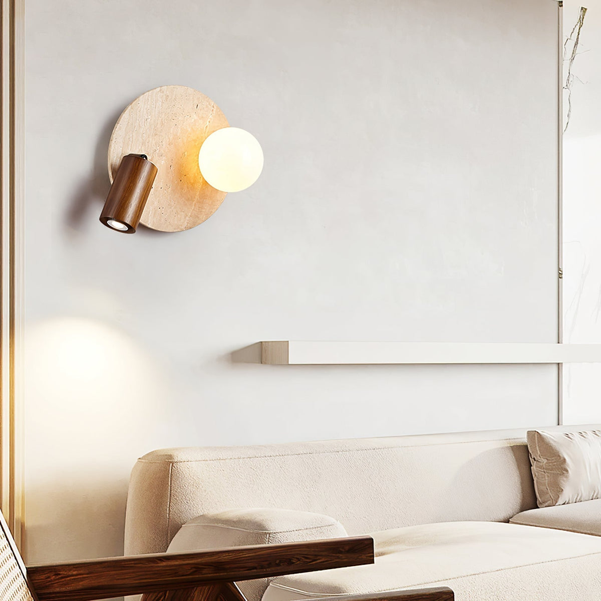 Armara Travertine Wandleuchte