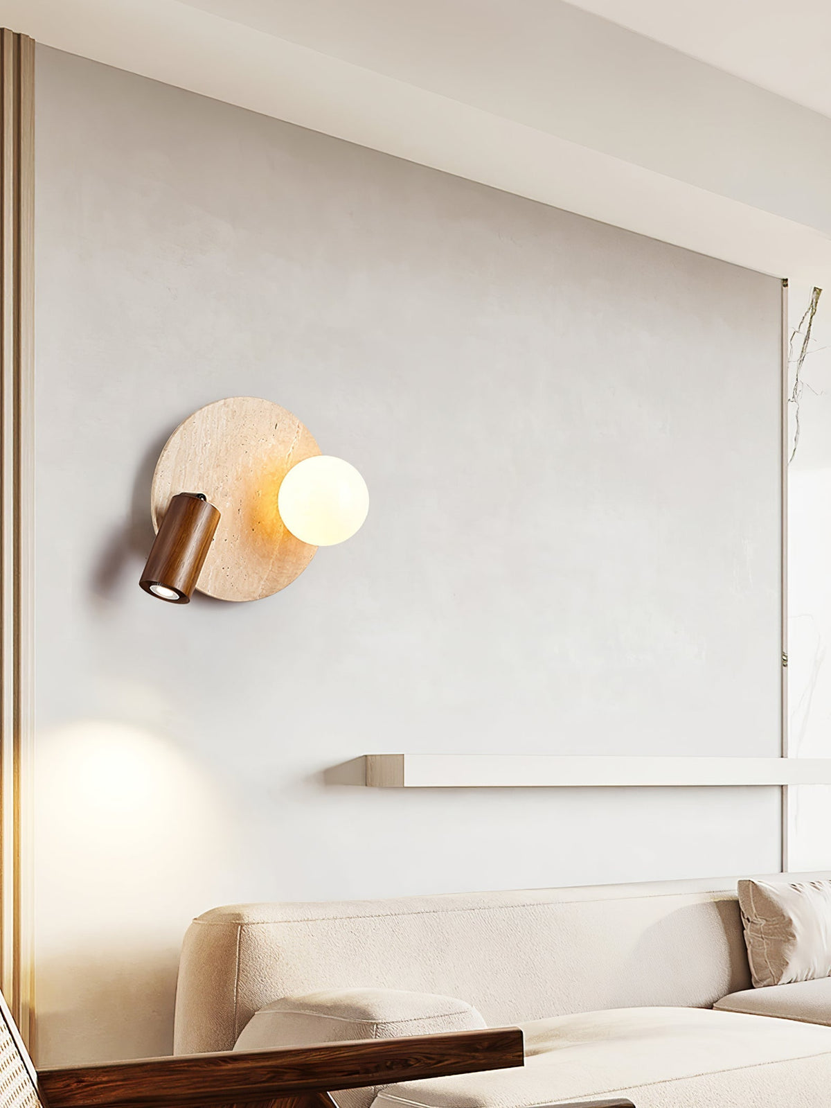 Armara Travertine Wandleuchte