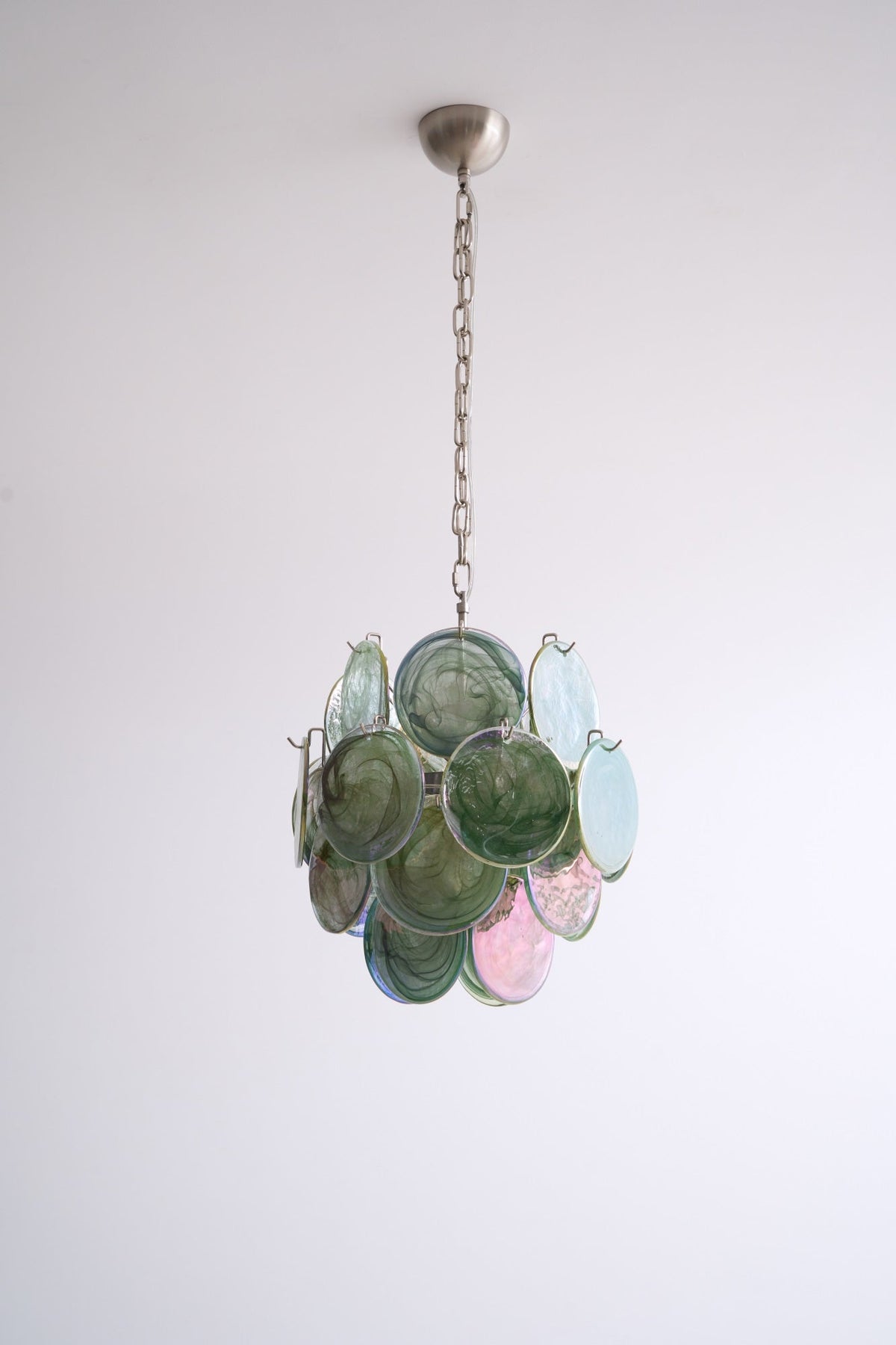 Teriinelle Kronleuchter Multicolor Murano Disc Layered Artistic