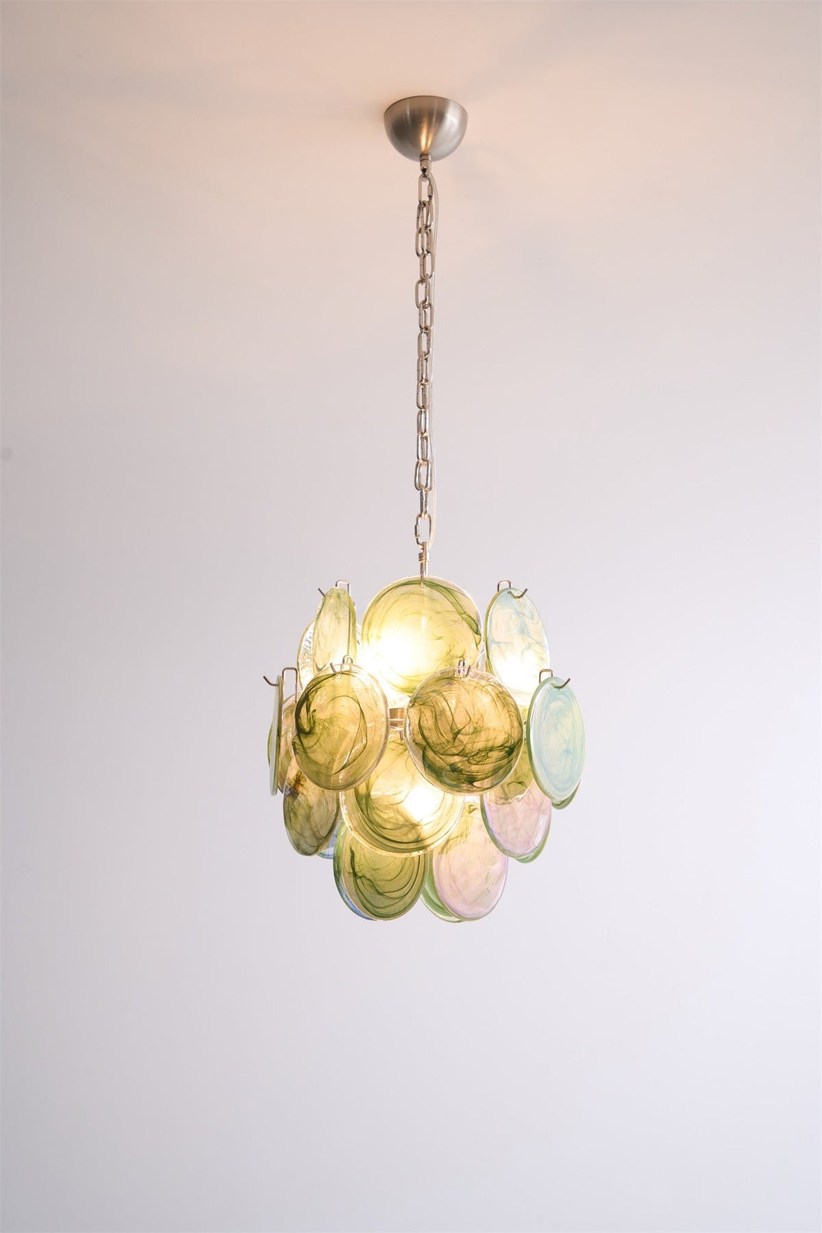 Teriinelle Kronleuchter Multicolor Murano Disc Layered Artistic