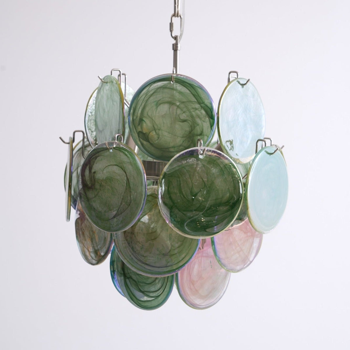 Teriinelle Kronleuchter Multicolor Murano Disc Layered Artistic