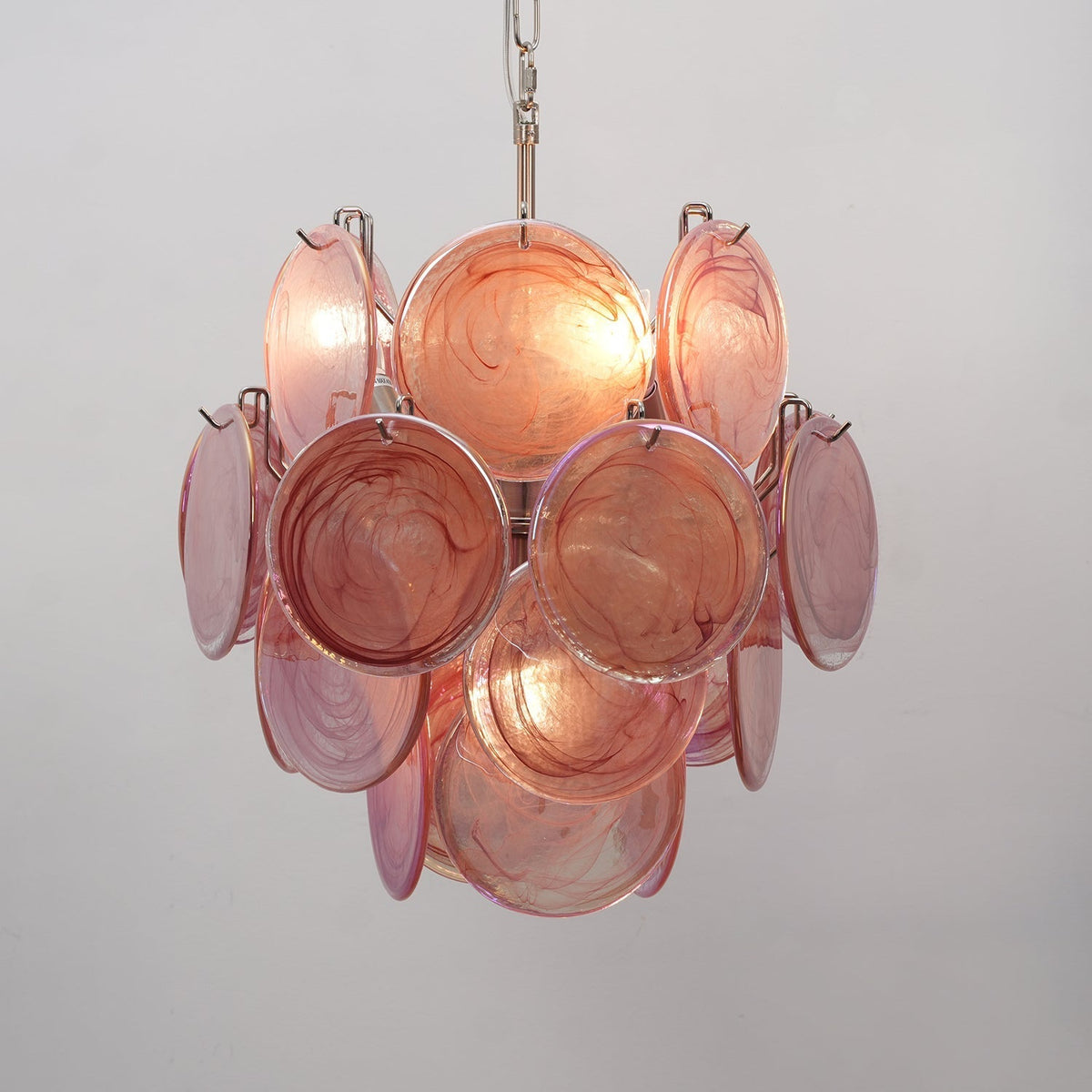 Teriinelle Kronleuchter Multicolor Murano Disc Layered Artistic