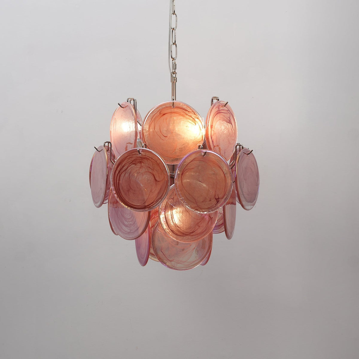 Teriinelle Kronleuchter Multicolor Murano Disc Layered Artistic