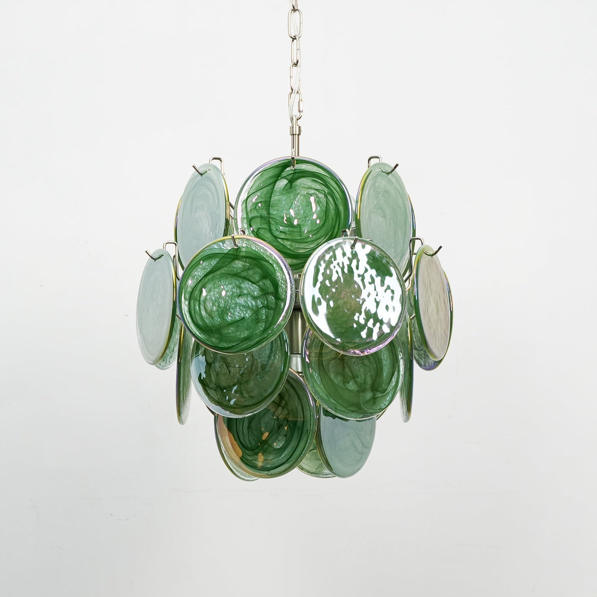 Teriinelle Kronleuchter Multicolor Murano Disc Layered Artistic