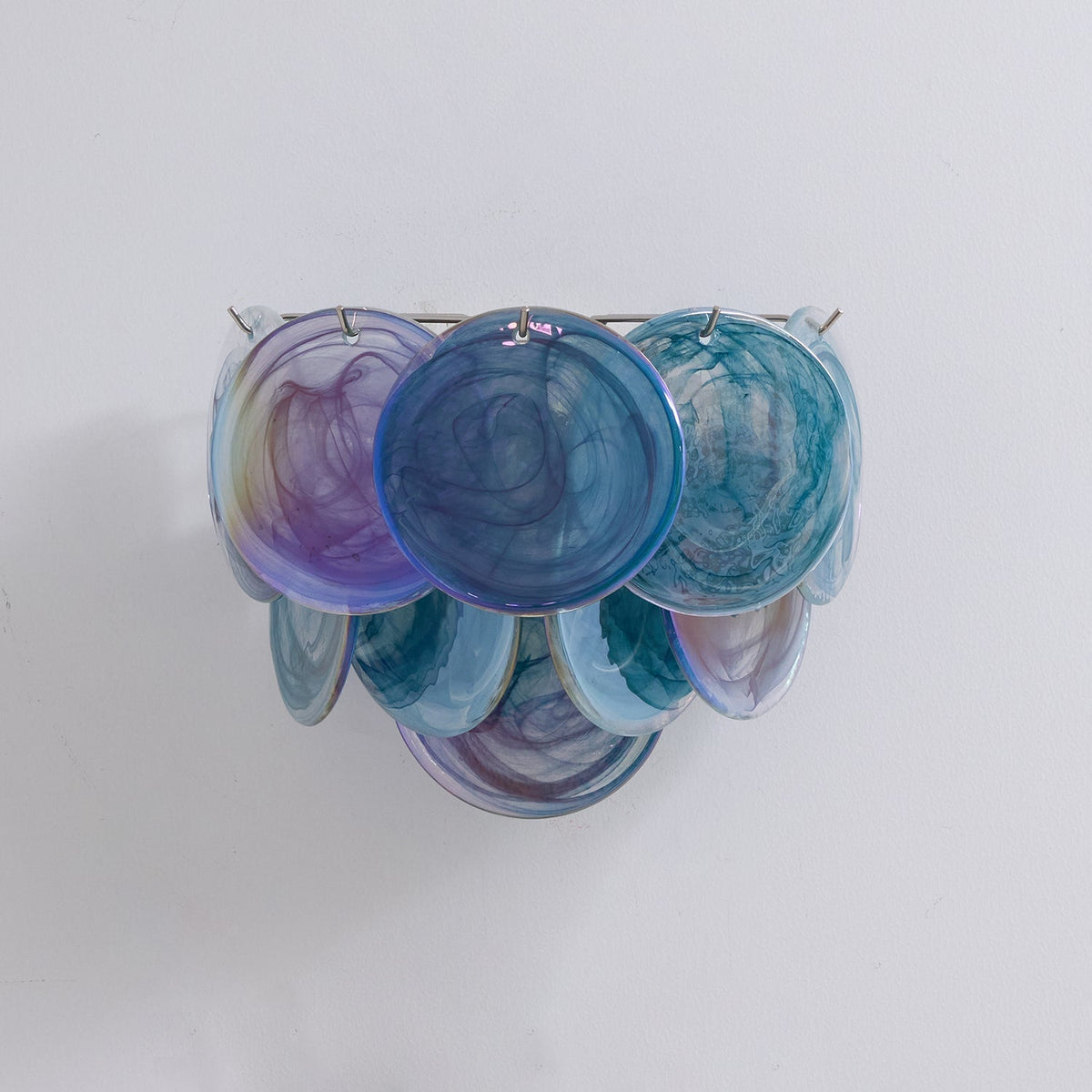 Velenina Wandleuchte Murano-Glasscheiben Kunst