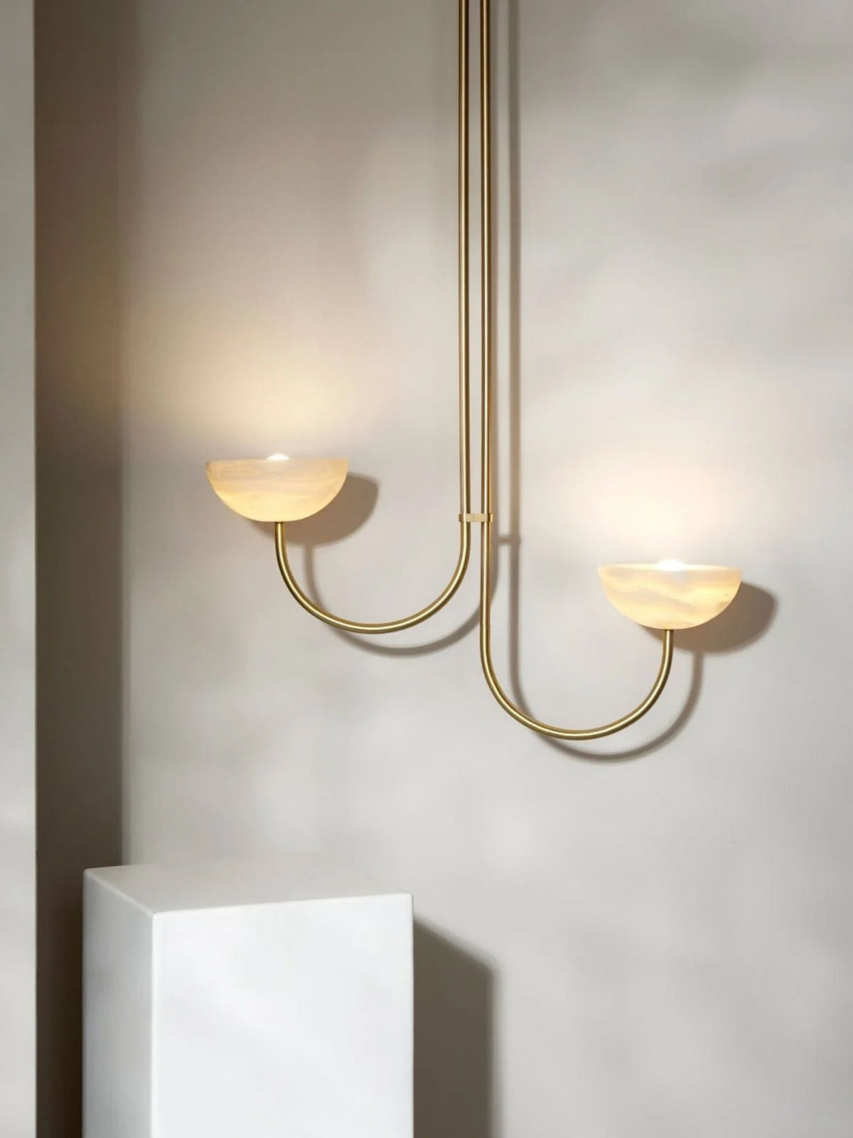 Hartvik Duo Pendelleuchte Alabaster