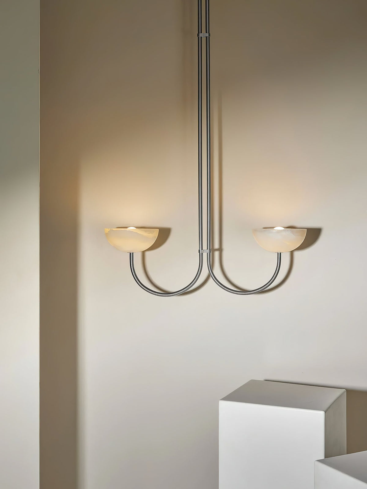 Hartvik Duo Pendelleuchte Alabaster
