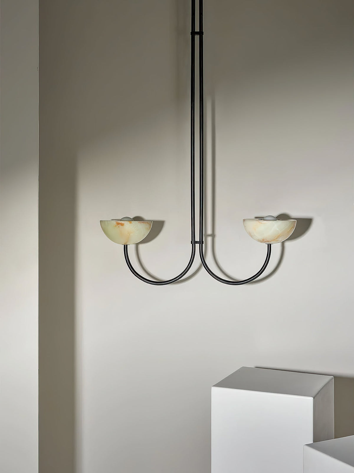 Hartvik Duo Pendelleuchte Alabaster