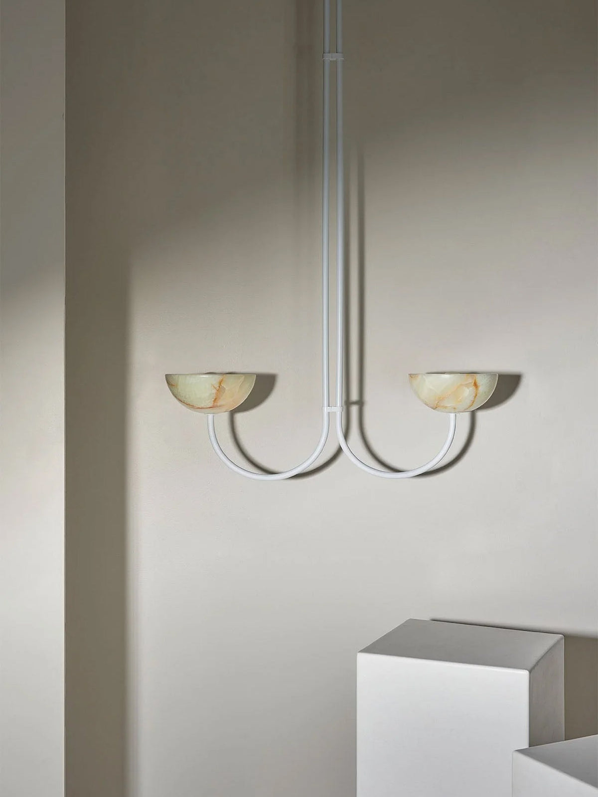 Hartvik Duo Pendelleuchte Alabaster