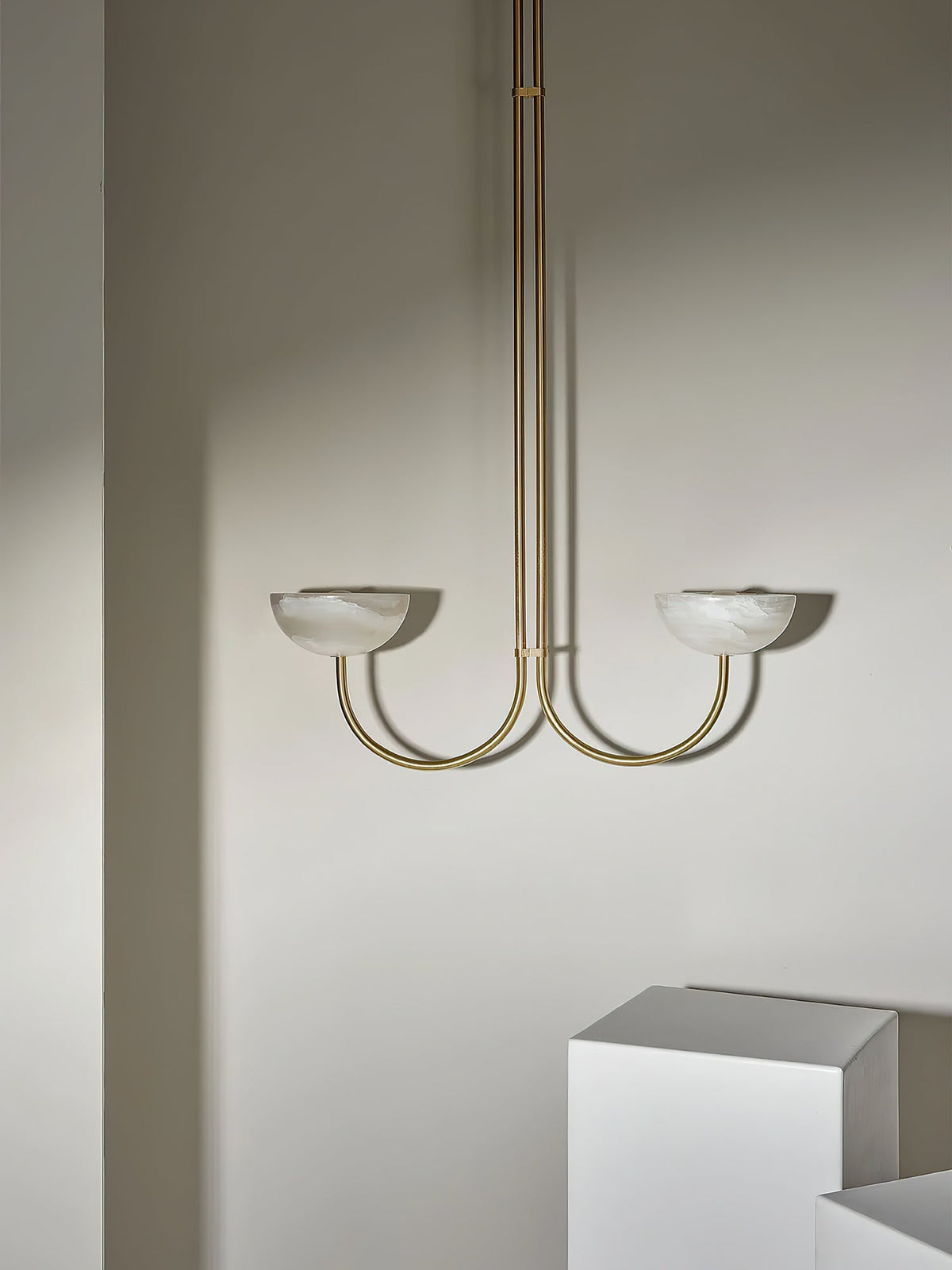 Hartvik Duo Pendelleuchte Alabaster