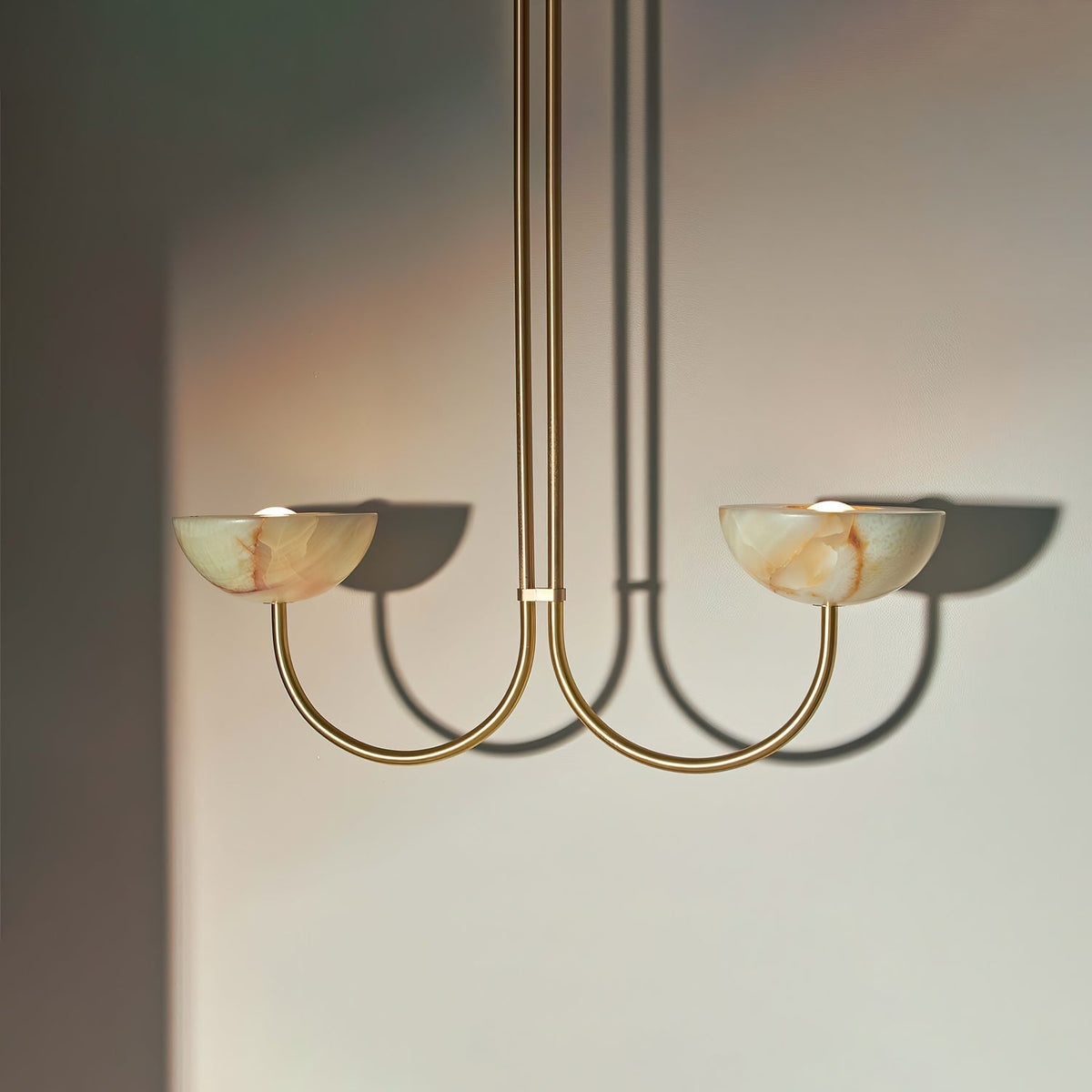 Hartvik Duo Pendelleuchte Alabaster