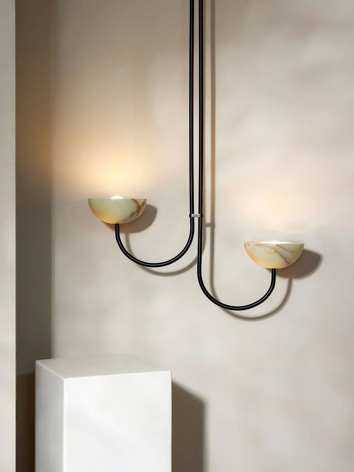 Hartvik Duo Pendelleuchte Alabaster