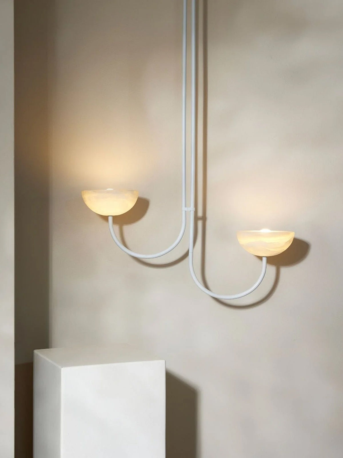 Hartvik Duo Pendelleuchte Alabaster