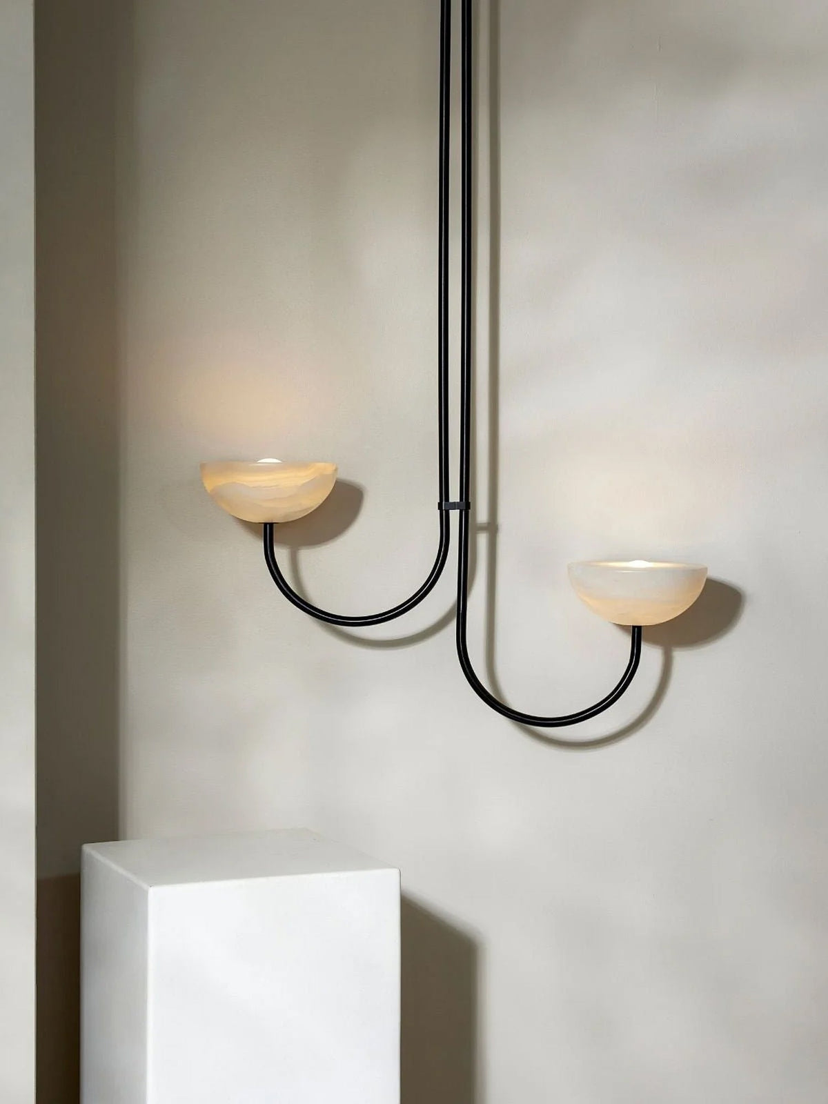 Hartvik Duo Pendelleuchte Alabaster