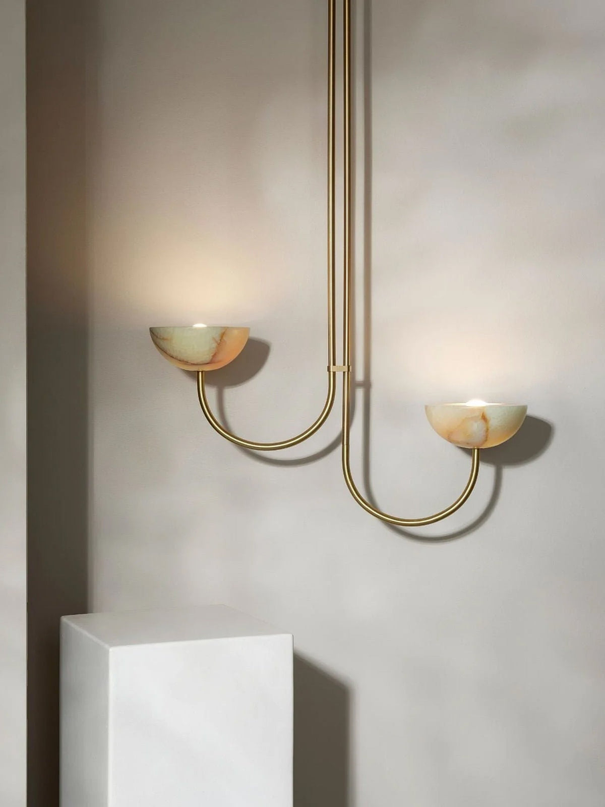 Hartvik Duo Pendelleuchte Alabaster