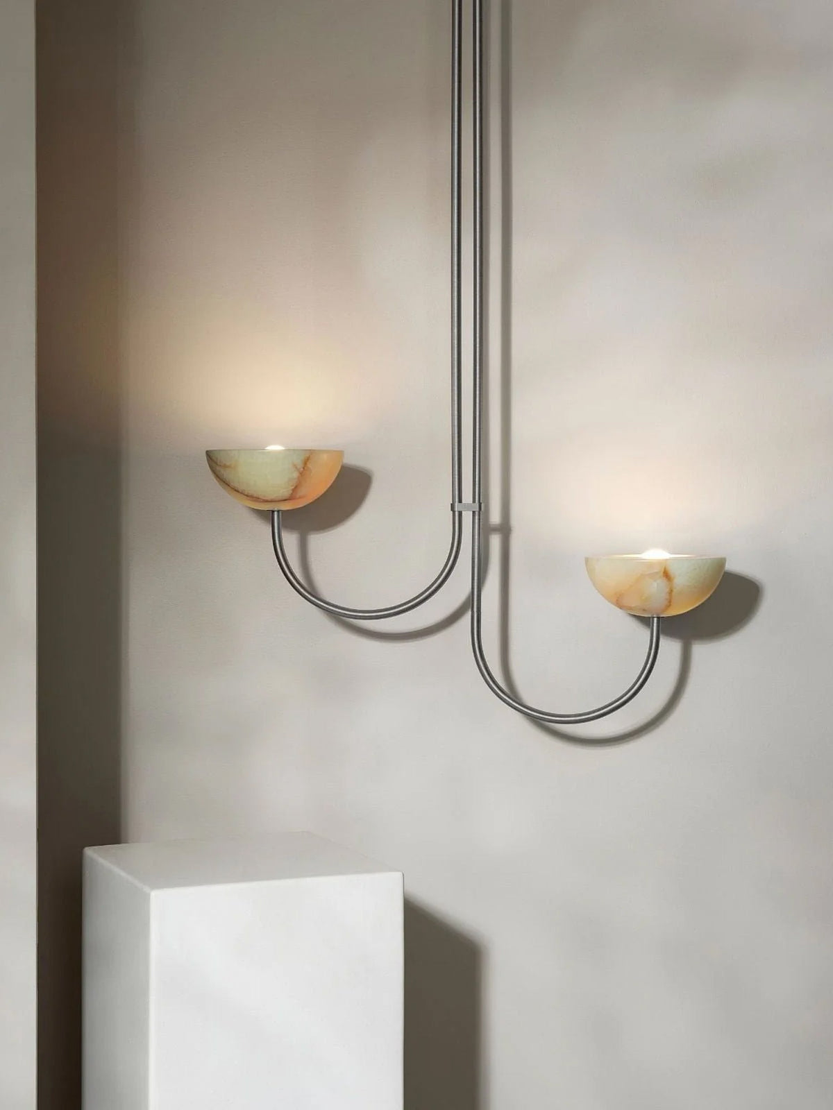 Hartvik Duo Pendelleuchte Alabaster