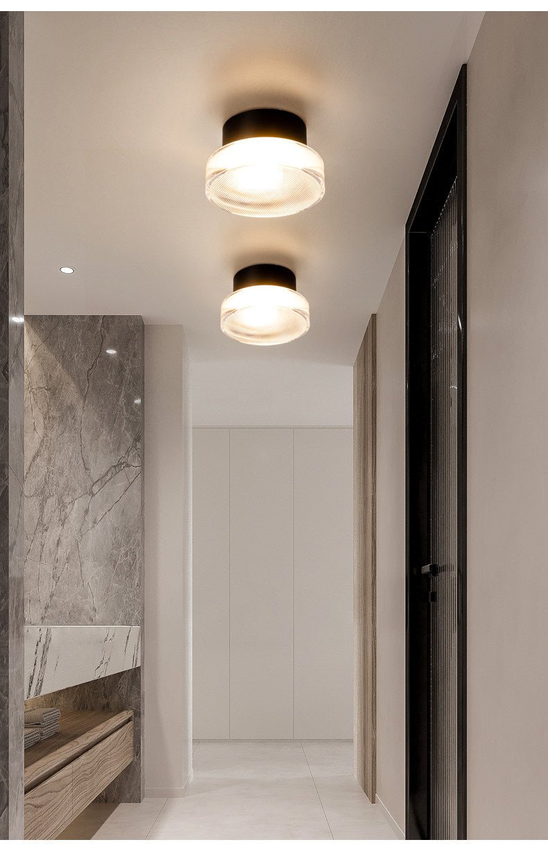 Noct Rippen-Glas-Wandleuchte