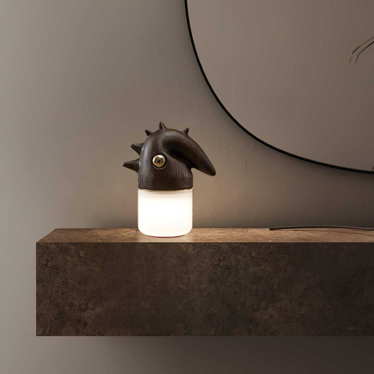 Jerry zeitgenössische Tischleuchte aus Holz