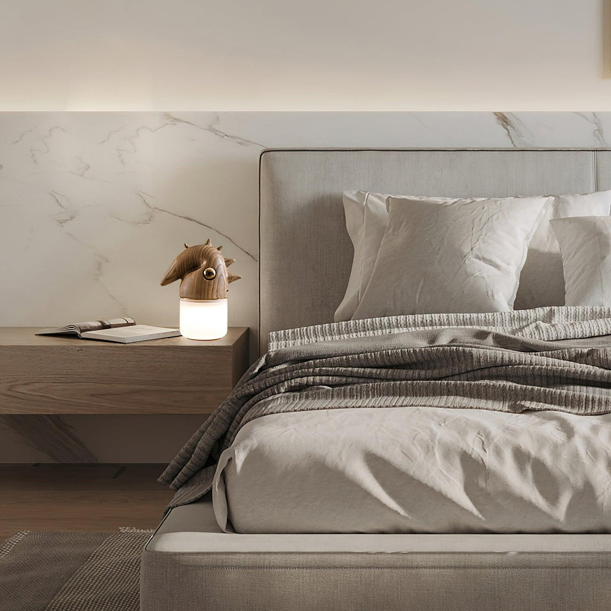 Jerry zeitgenössische Tischleuchte aus Holz