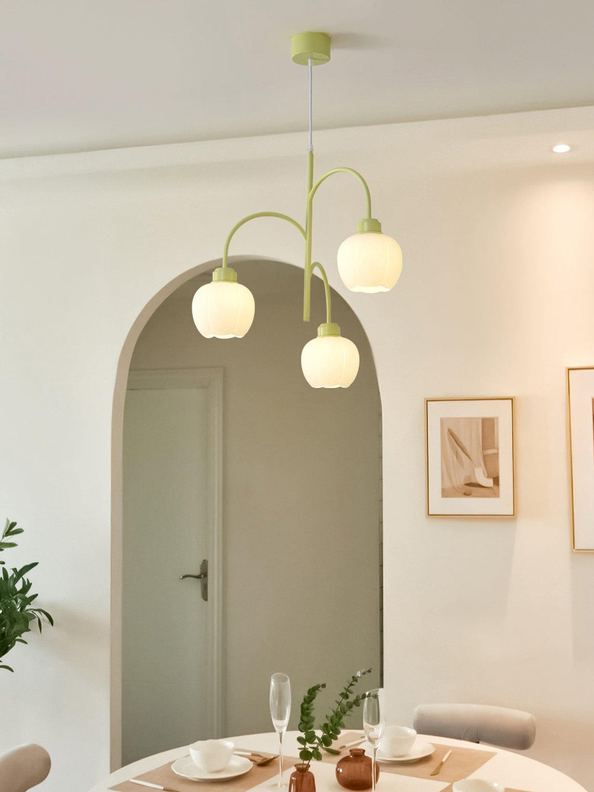 Pane Kronleuchter Blumenblatt-Design modern