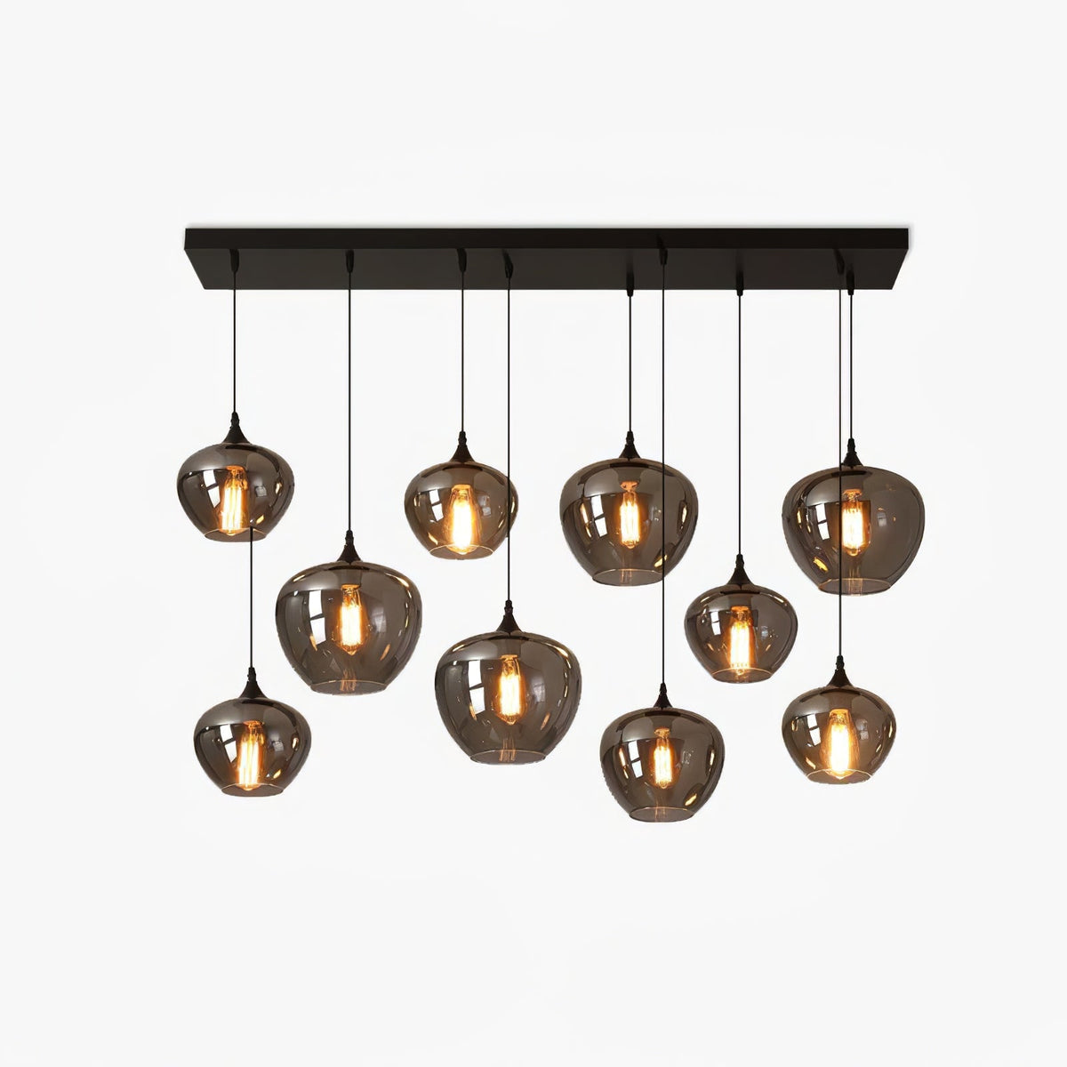 Tevely Pendelleuchte aus Glas im industriellen Chic-Stil