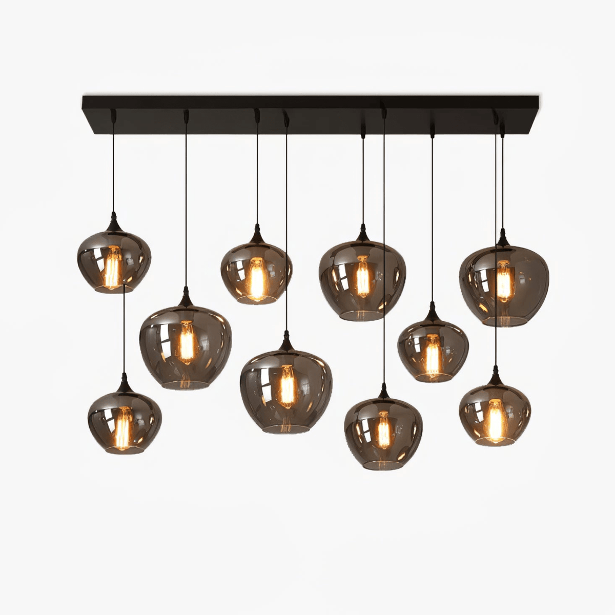 Tevely Pendelleuchte aus Glas im industriellen Chic-Stil