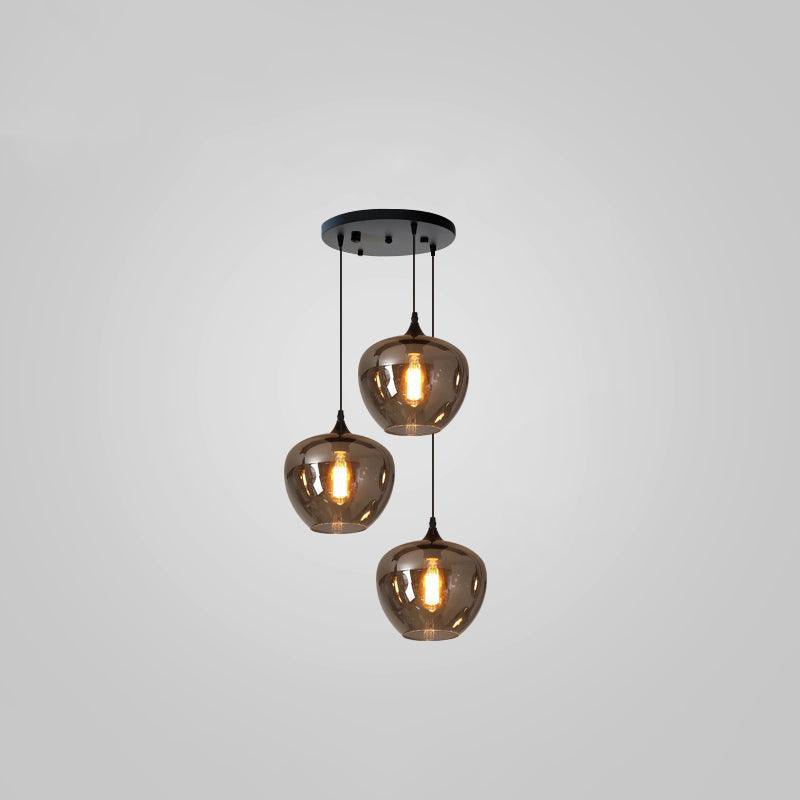 Tevely Pendelleuchte aus Glas im industriellen Chic-Stil