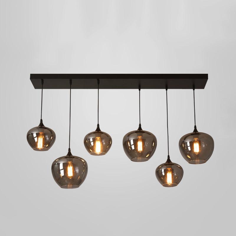 Tevely Pendelleuchte aus Glas im industriellen Chic-Stil
