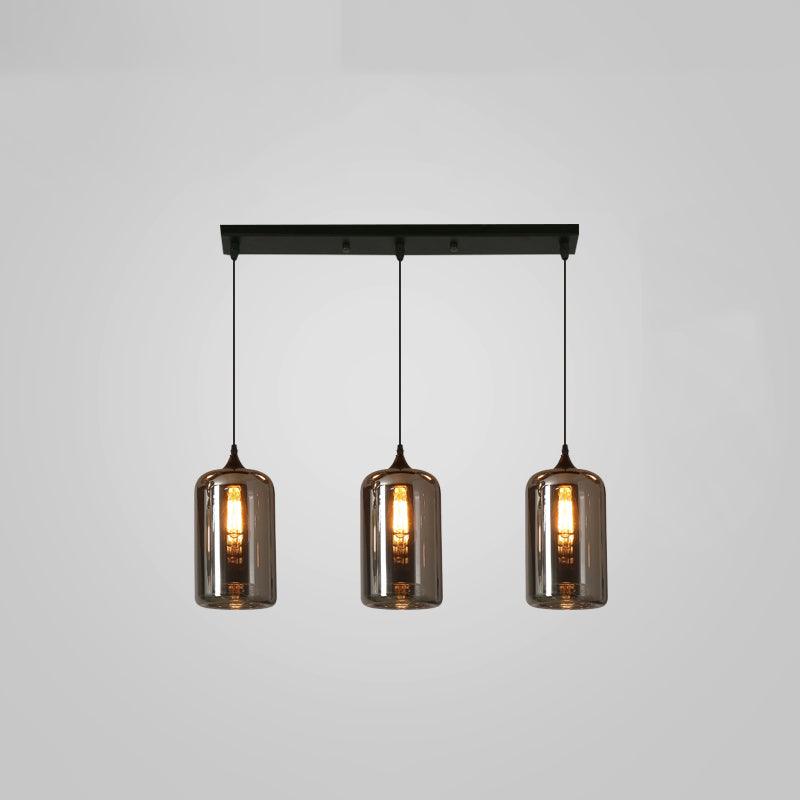 Tevely Pendelleuchte aus Glas im industriellen Chic-Stil