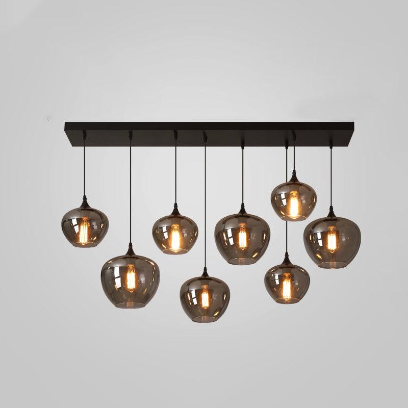 Tevely Pendelleuchte aus Glas im industriellen Chic-Stil
