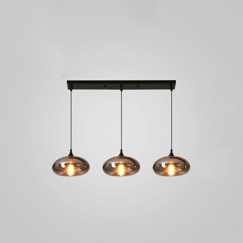 Tevely Pendelleuchte aus Glas im industriellen Chic-Stil