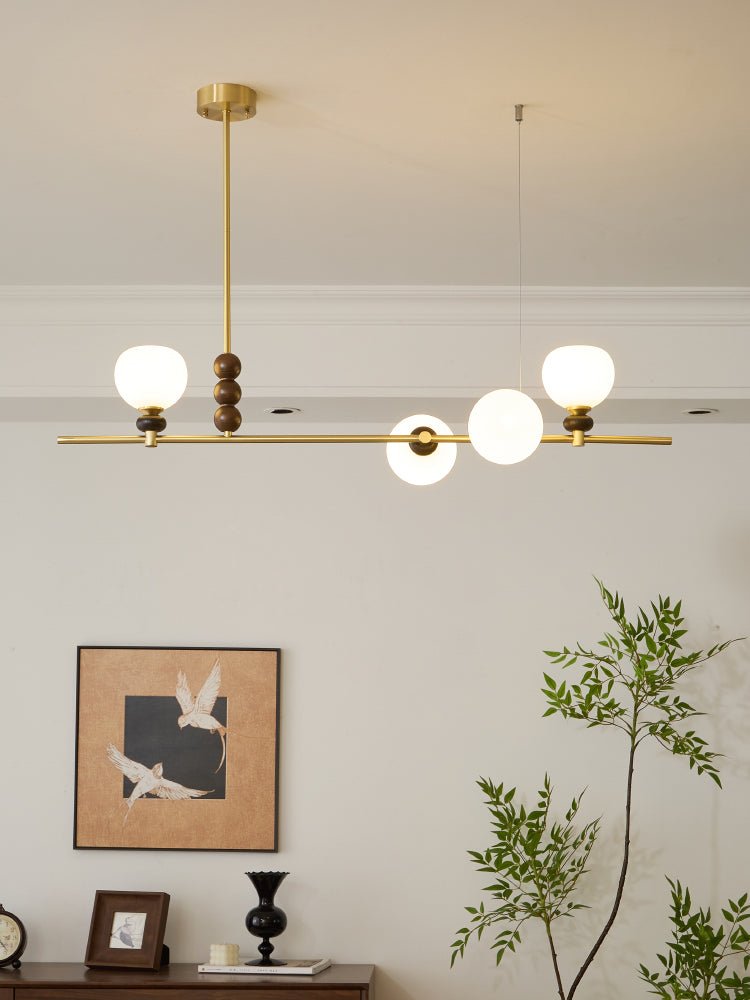 Sylivia Pendelleuchte aus Holz im Vintage-Stil