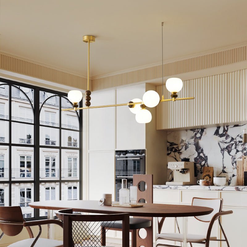 Sylivia Pendelleuchte aus Holz im Vintage-Stil