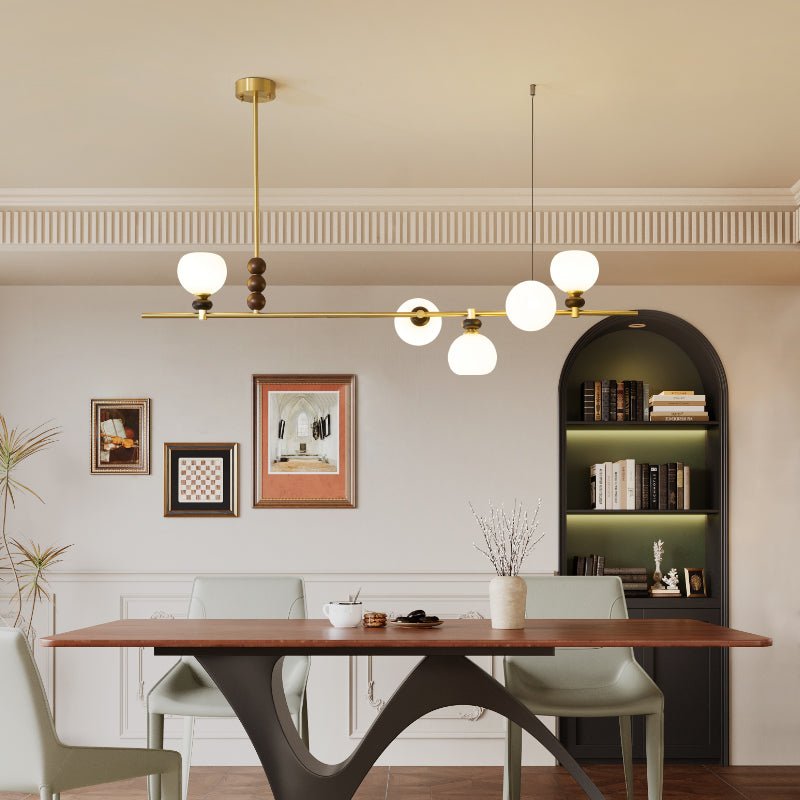Sylivia Pendelleuchte aus Holz im Vintage-Stil