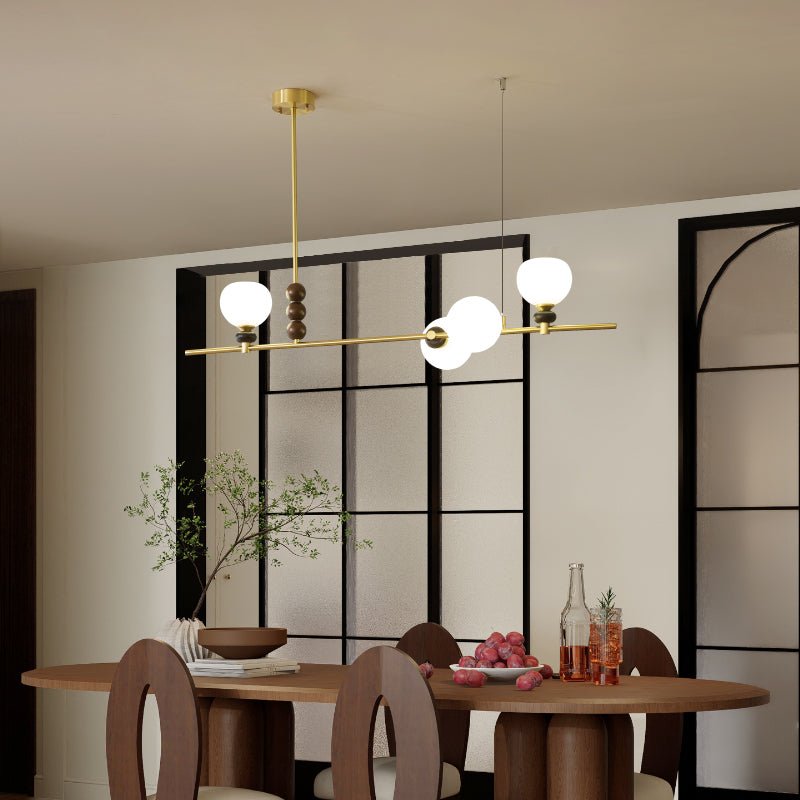 Sylivia Pendelleuchte aus Holz im Vintage-Stil