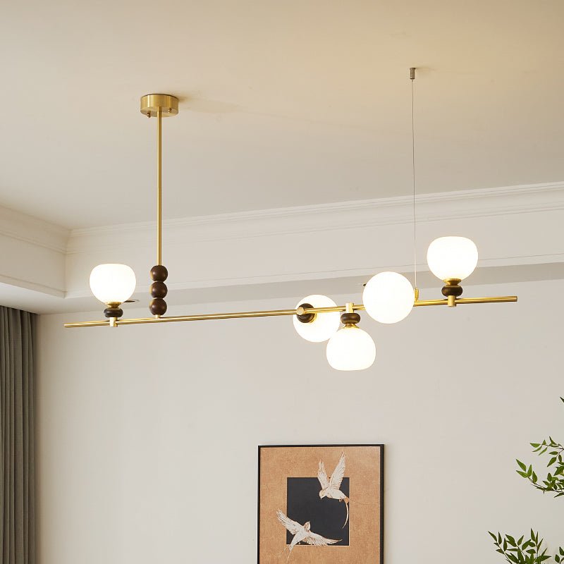 Sylivia Pendelleuchte aus Holz im Vintage-Stil