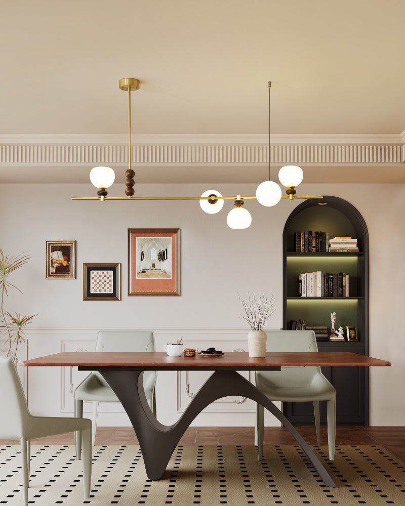 Sylivia Pendelleuchte aus Holz im Vintage-Stil