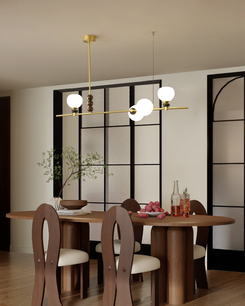 Sylivia Pendelleuchte aus Holz im Vintage-Stil