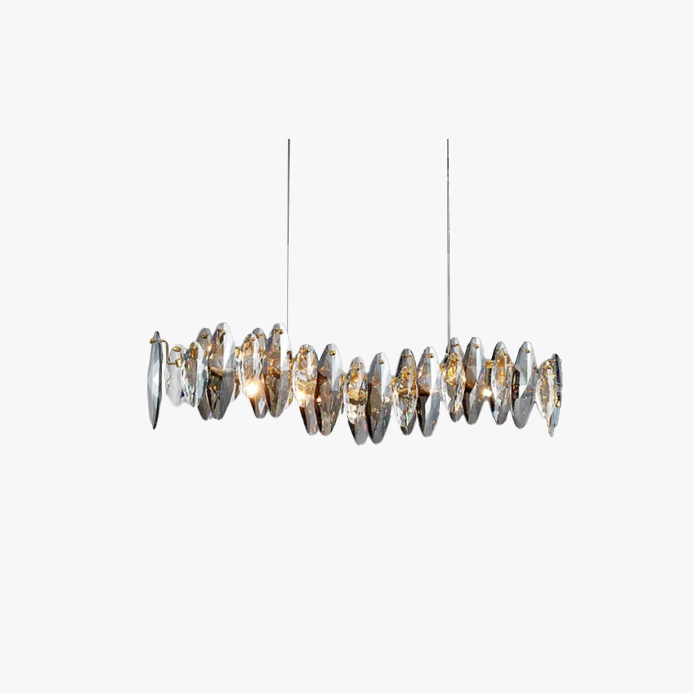 Kristy Modern Kronleuchter Kristall Gold Wohnzimmer/Schlafzimmer