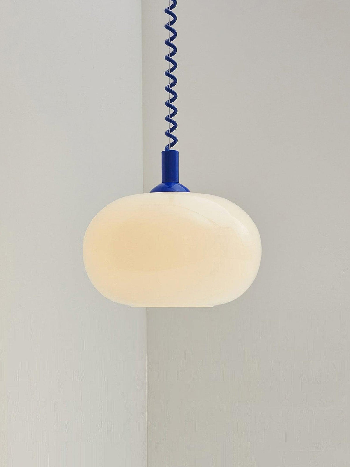 Euvora Pendelleuchte aus Glas im klassischen Stil in Gelb