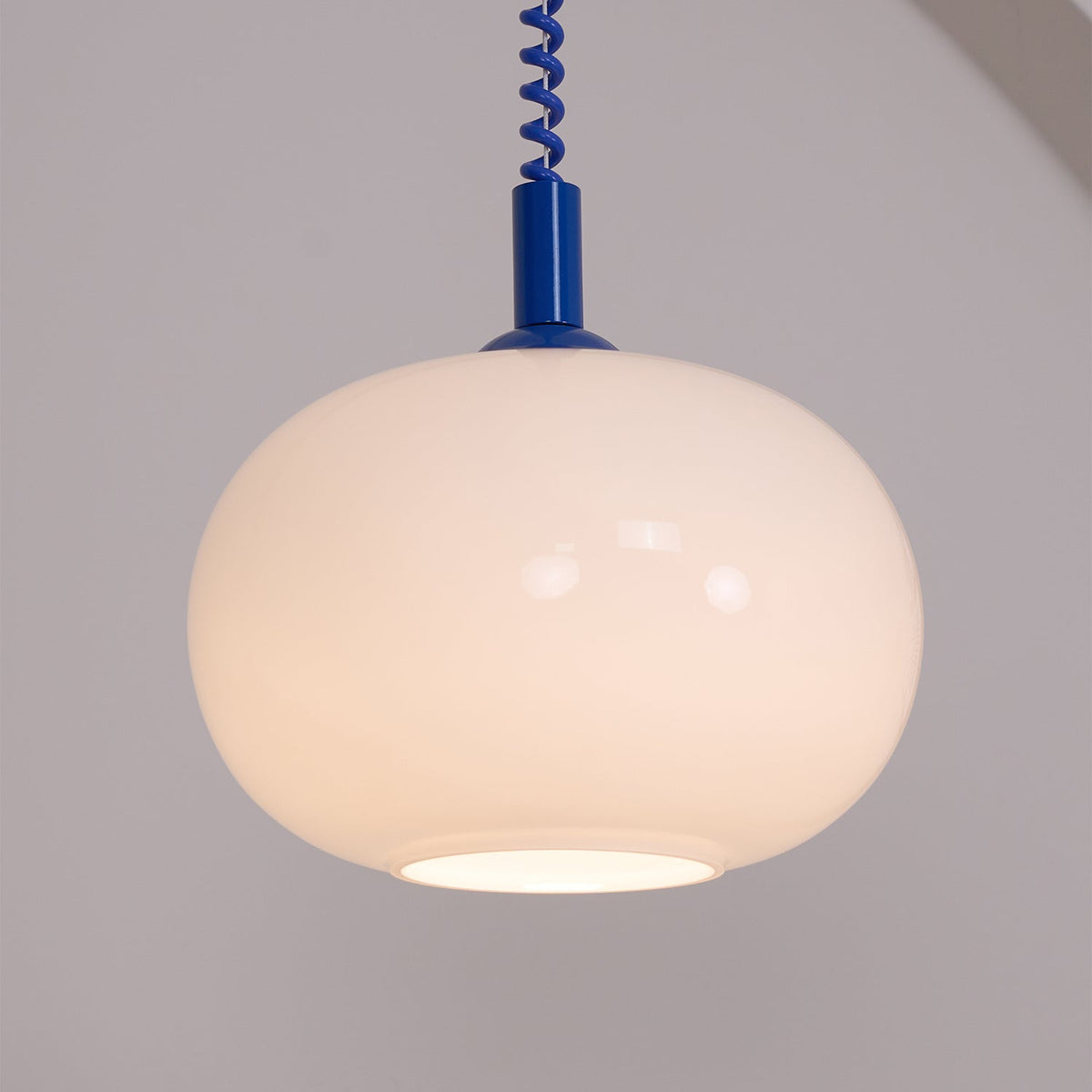 Euvora Pendelleuchte aus Glas im klassischen Stil in Gelb