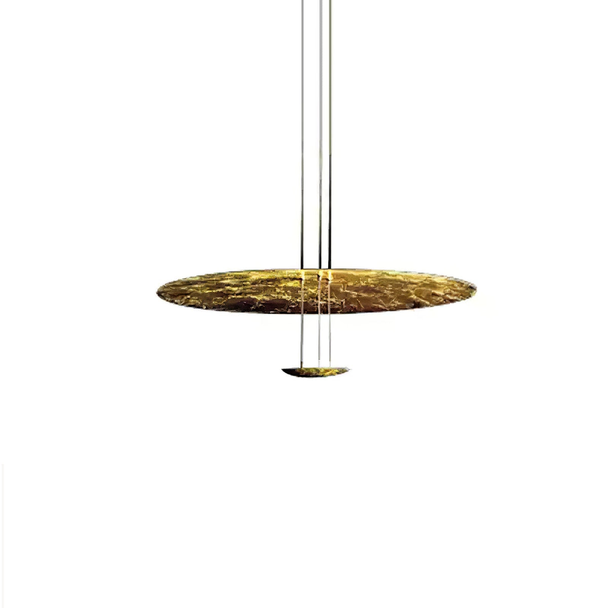 Phelion mehrschichtige Pendelleuchte aus Goldfolie