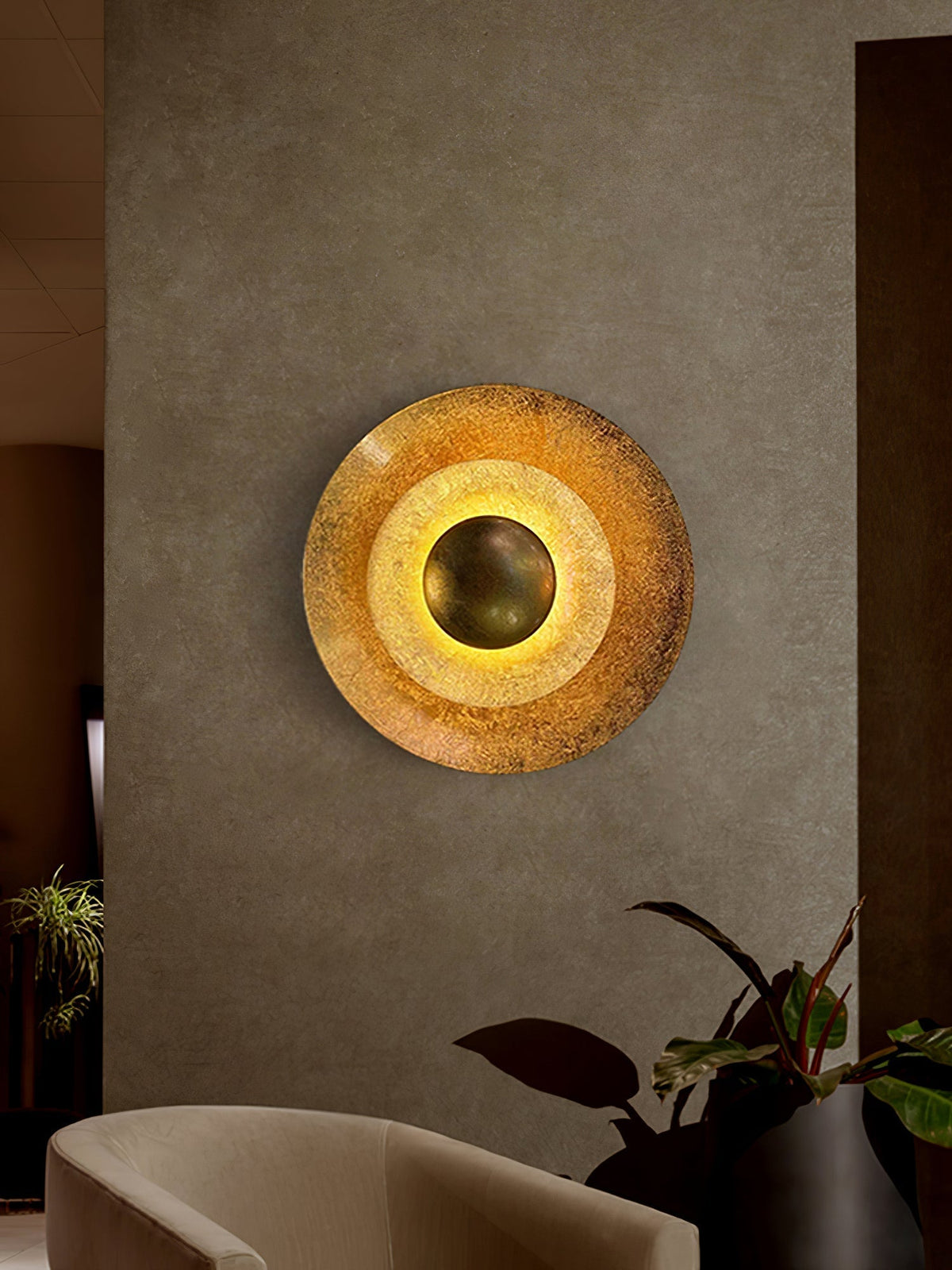Solaris Vintage Folien-Wandleuchte
