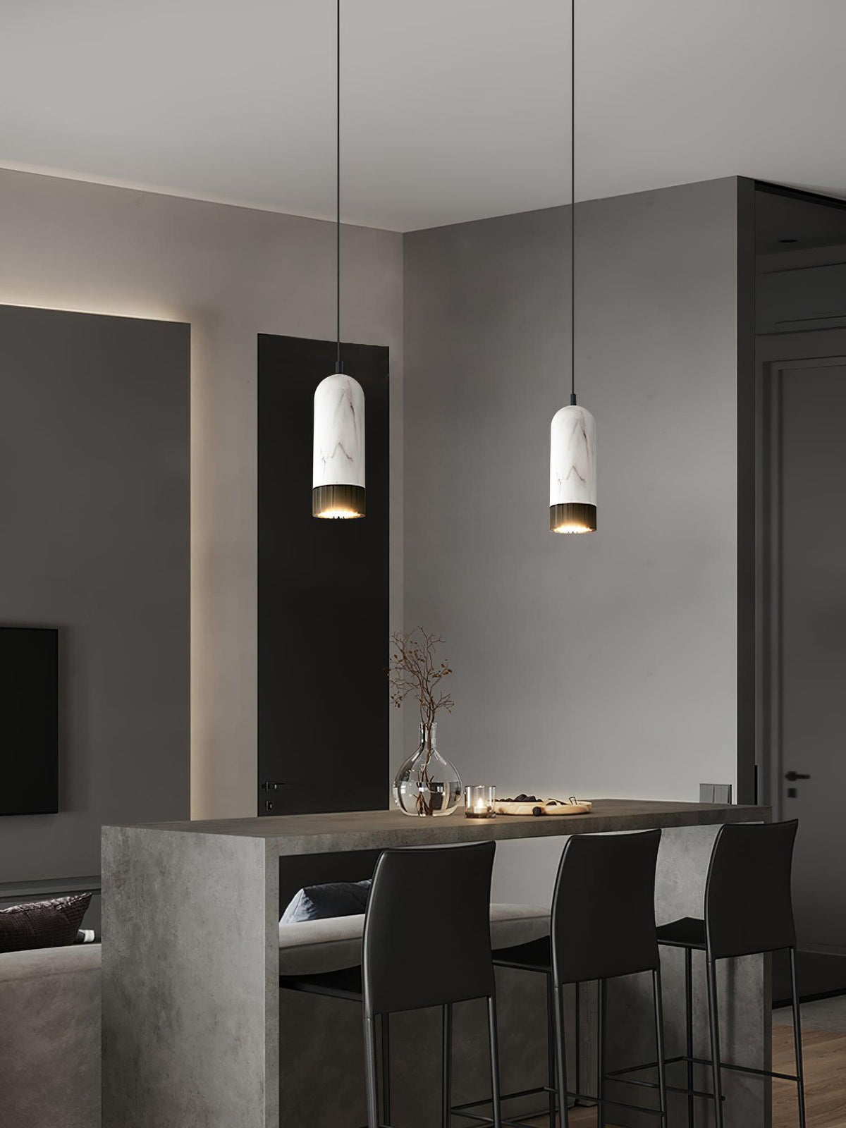 Petisena moderne Pendelleuchte aus Marmor