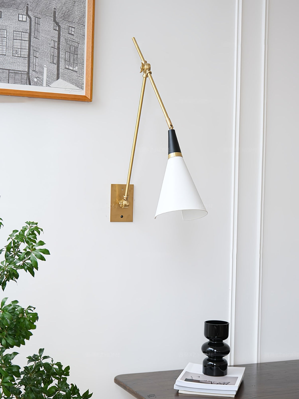 Isro Vintage Industrial Glas-Wandleuchte