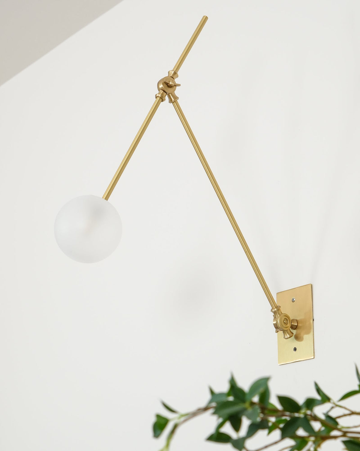 Isro Vintage Industrial Glas-Wandleuchte