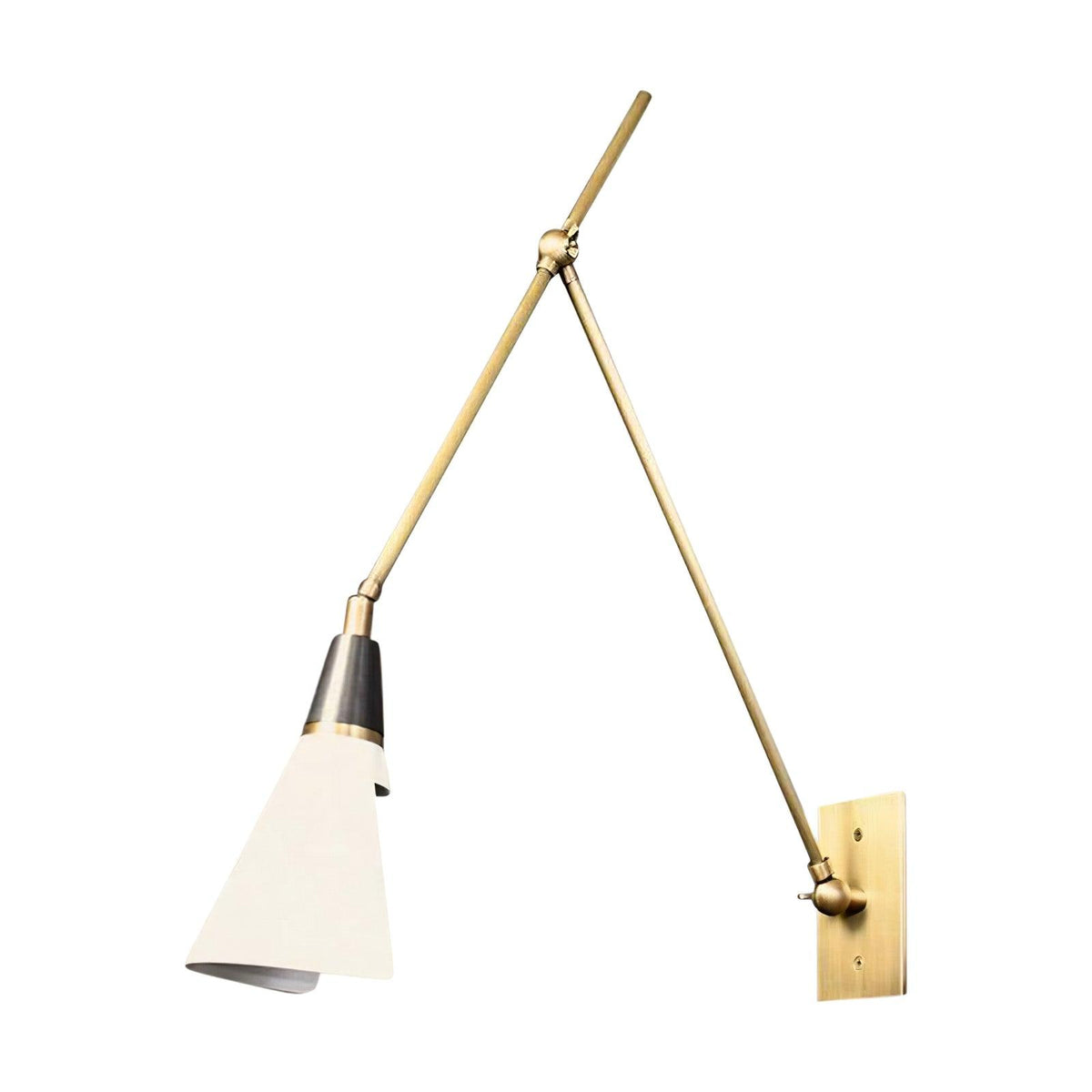 Isro Vintage Industrial Glas-Wandleuchte