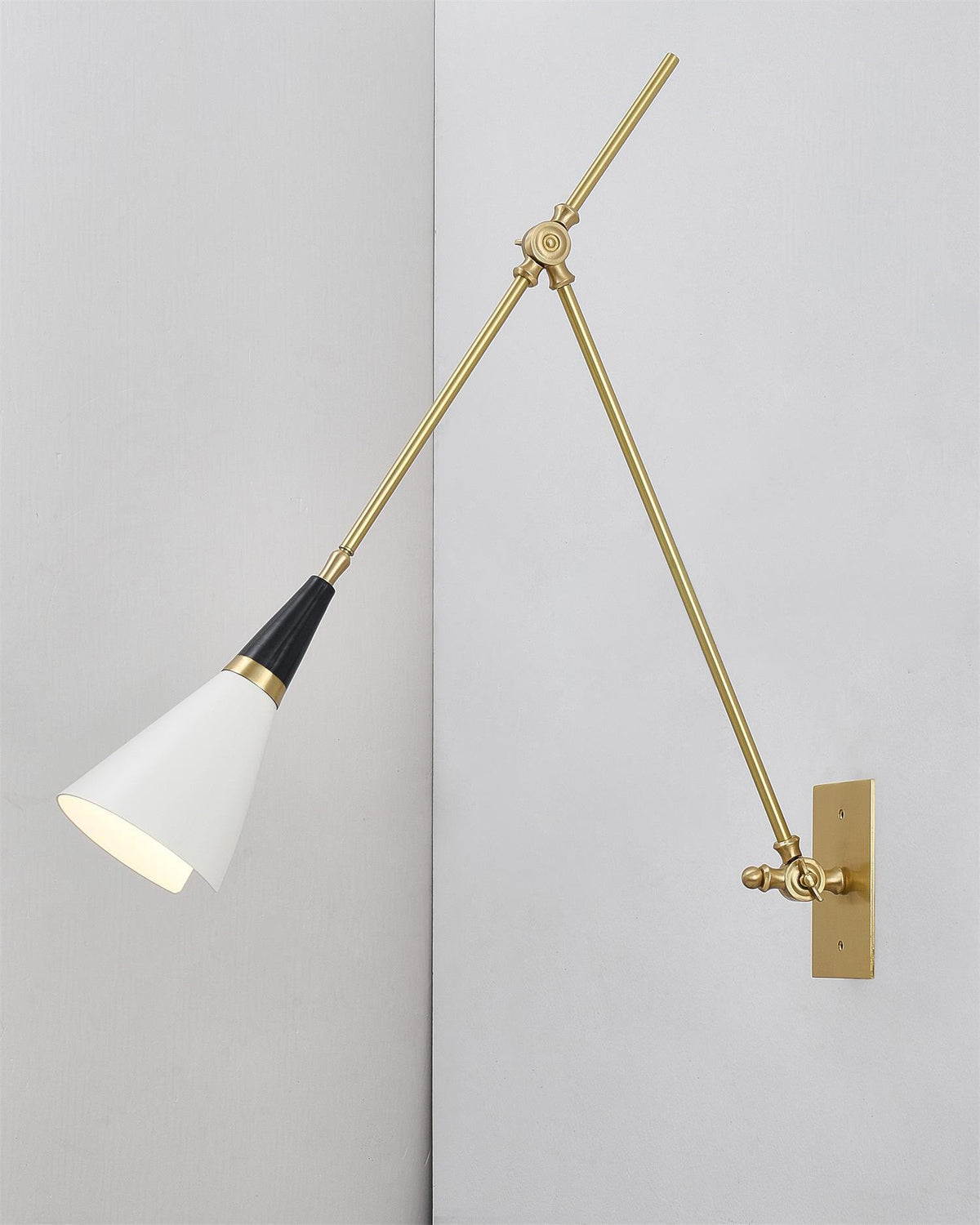Isro Vintage Industrial Glas-Wandleuchte
